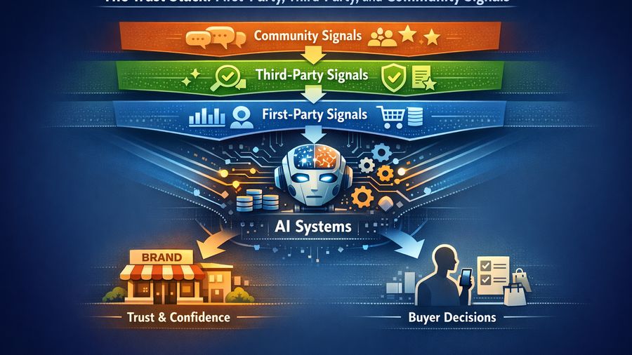 The Trust Stack: First-Party, Third-Party, and Community Signals